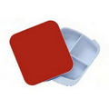 Pill Box - Four Compartment - Red/White